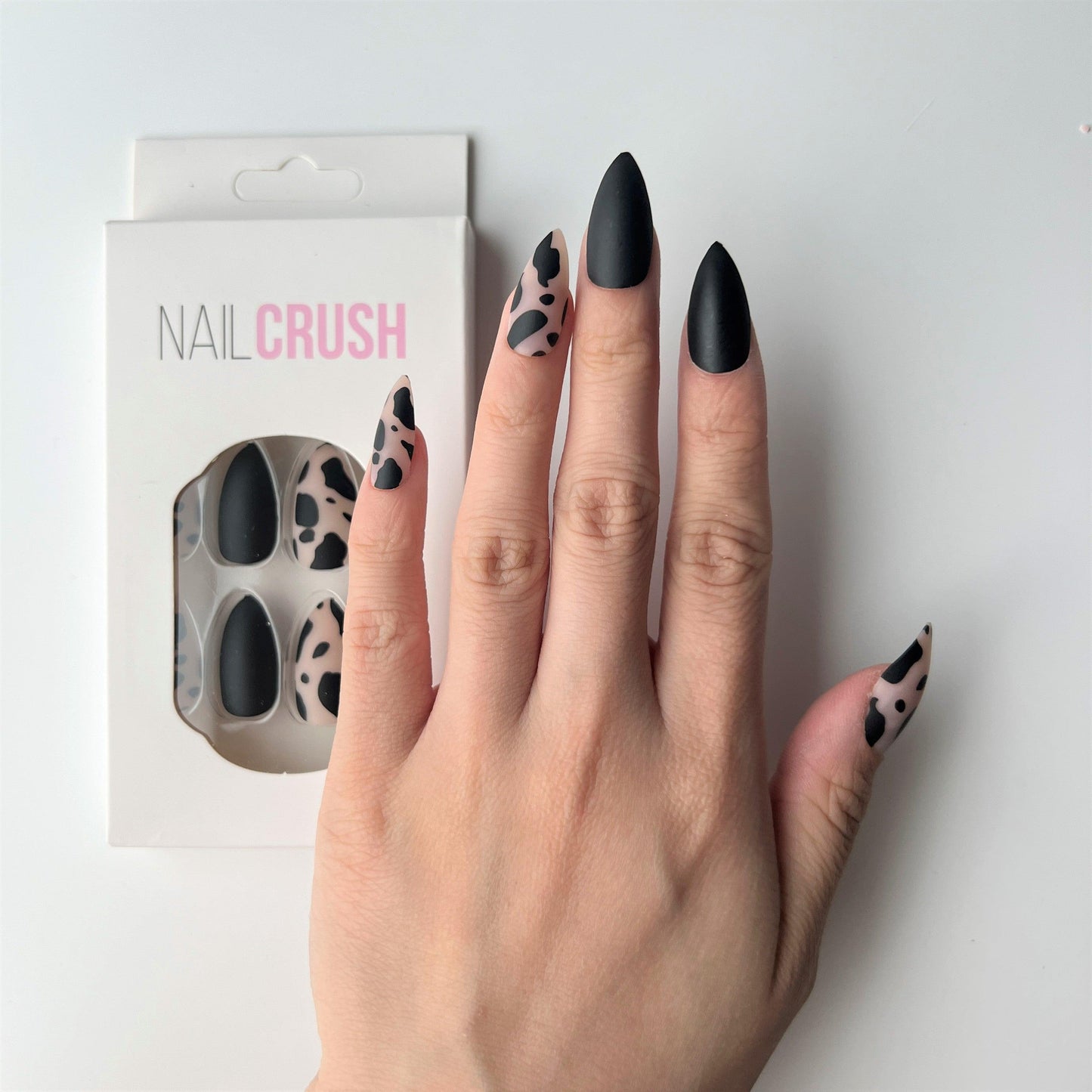 Matte Black & Clear Spots - NAILCRUSH®